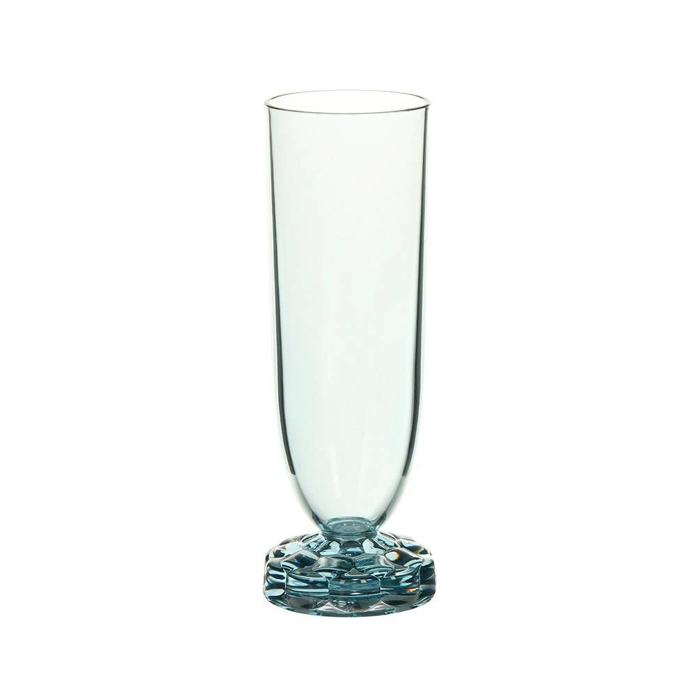 Kartell Jellies Outdoor Acrylic Champagne Flute - Light / Sky Blue